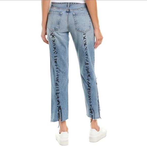 GRLFRND Renn Stitched Mid Rise Waist Jeans - Picture 2 of 8